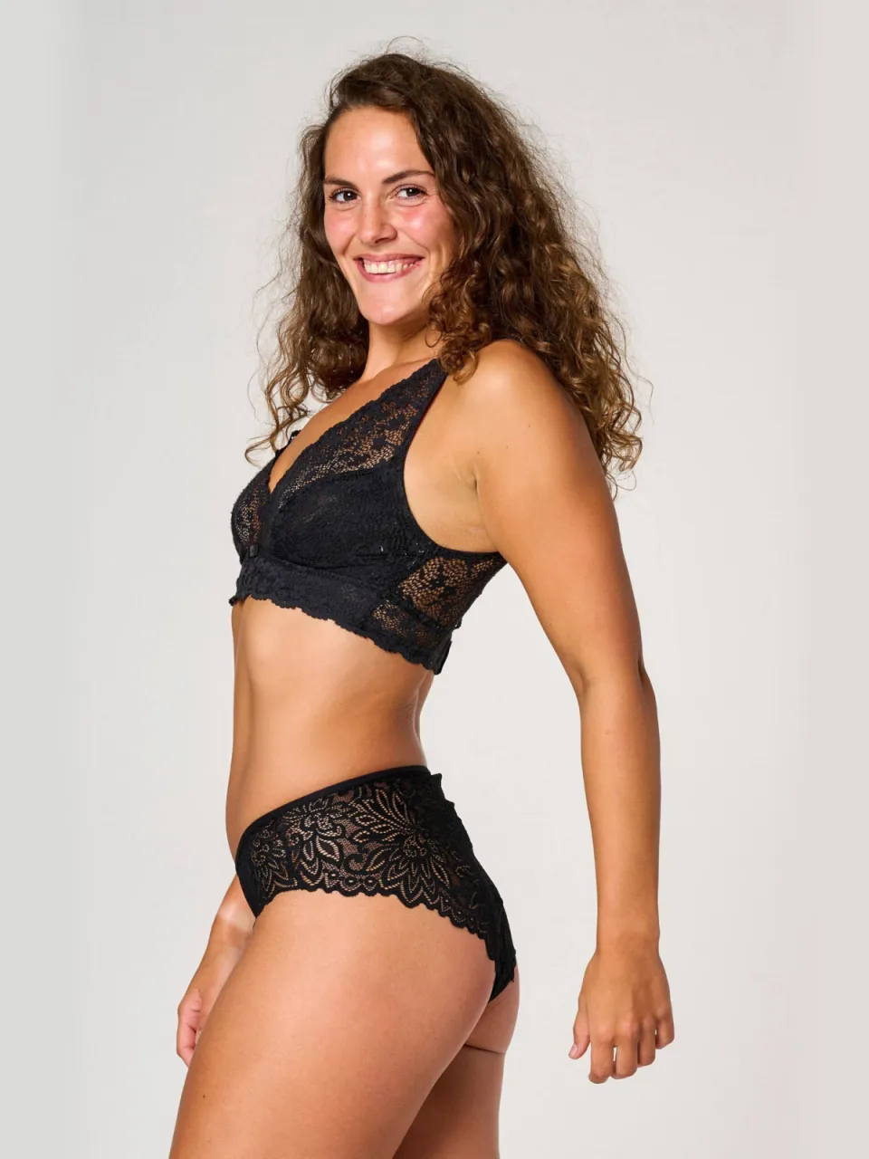 Moodies Undies medium absorberende kanten menstruatieslip zwart, foto 4