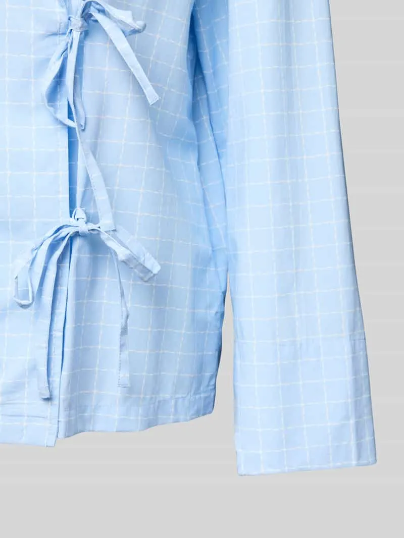 CCDK Copenhagen Regular fit blouse met reverskraag, model 'Nanny' lichtblauw, foto 3