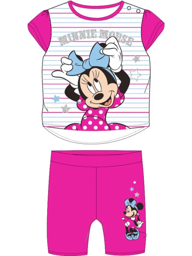 Disney Minnie Mouse pyjama - Disney shortama - roze