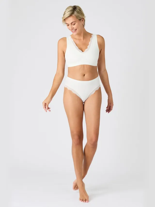 Damart Brassière beha zonder beugel, onzichtbaar - Dames - Wit