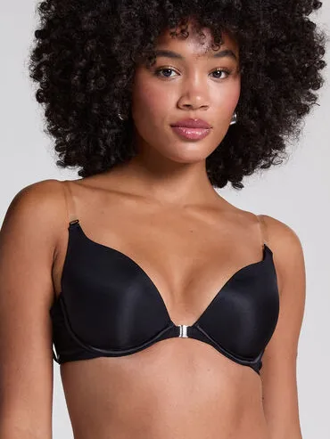 Hunkemöller Voorgevormde push-up beugel bh Transparant Zwart