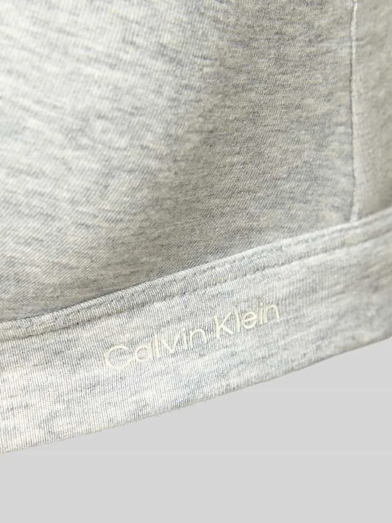 Calvin Klein Bralette van katoenmix in set van 2 model 'MC Lace Triangle' zwart, foto 3