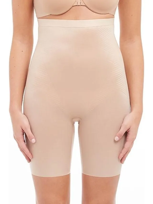 Spanx SPANXshape™ Invisible High-Waisted Mid-Thigh Short - Kleur Beige