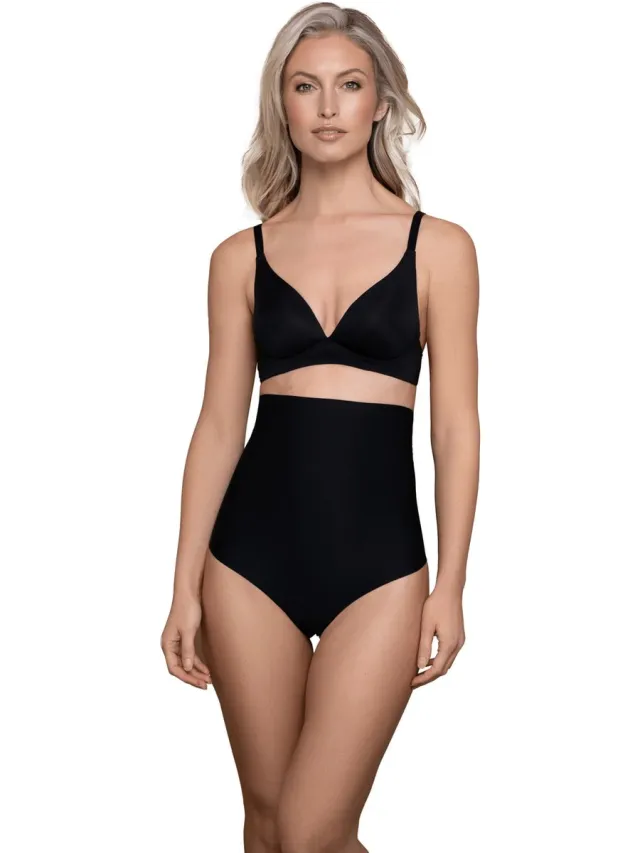 Bye Bra Beugelloze Beha Top voor Dames, Vormgevende Naadloze Comfortabele Shapewear Beha, Onzichtbare Gladde Pasvorm, Sterke Ondersteuning, Beige & Zwart S-XXL (Zwart, S)