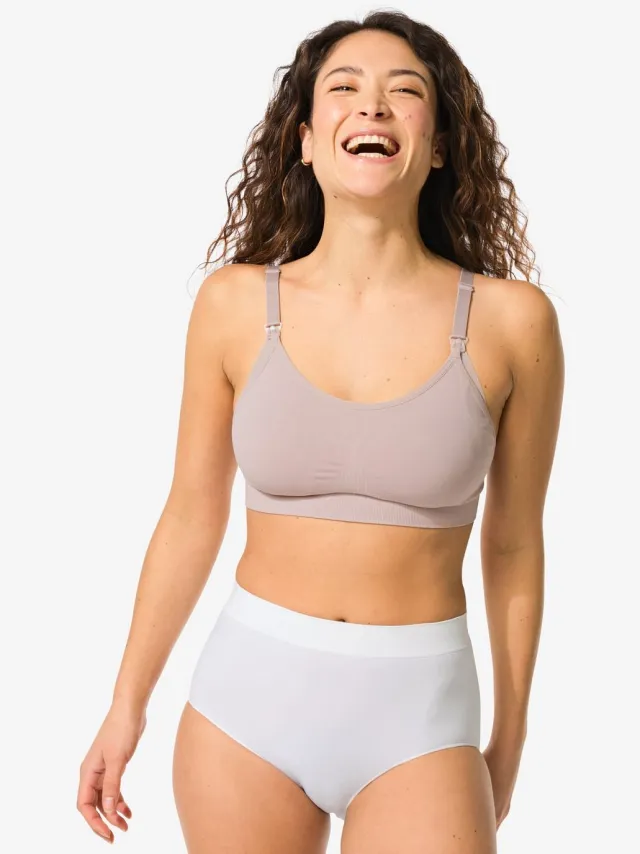 HEMA Dames tailleslip naadloos micro wit