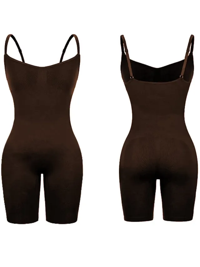 Comfira Full Body - Corrigerende Shapewear Bodysuit Dames - Bruin