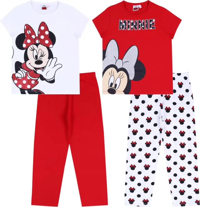 Disney 2x witte en rode Minnie Mouse pyjama DISNEY