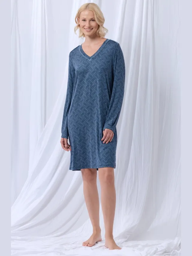 Lords & Lilies Slaapkleedje Gevlochten Blauw Blauw