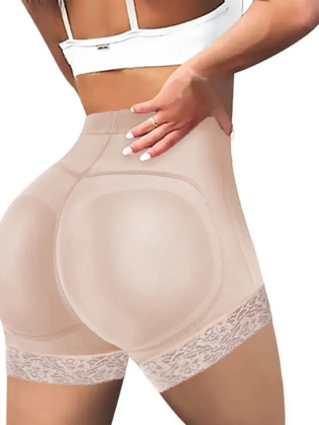 New Age Devi Butt lifter - Buttlifter - Ondergoed - Bil liften - Lingerie - Shapewear - Butt lifter panty - Beige - Small - Volle billen