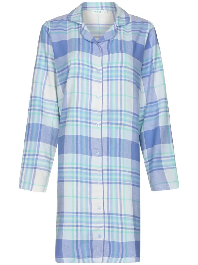Rebelle Nachthemd - Frozen Sky - Katoen - Flanel - Blauw