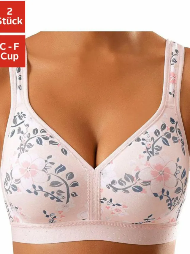 beha zonder beugel roze bedrukt met wit, foto 3