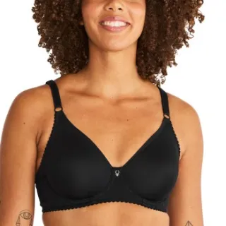 Swegmark Iris wire bra zwart Zwart,Wit
