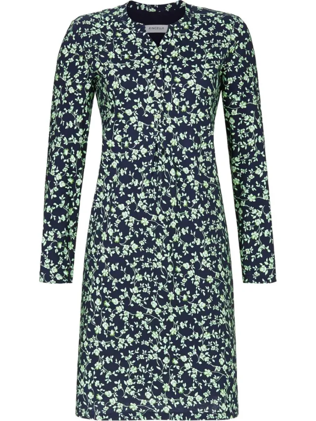 Ringella Green Flowers – Nachtkleed – 4511026 – Night Blue –