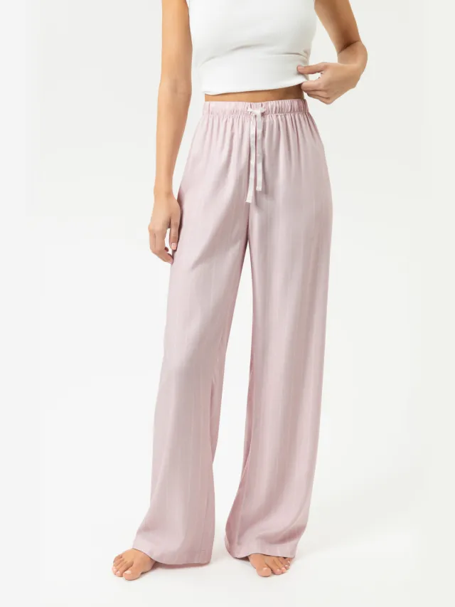 Mey Wijde pyjamabroek Serie Fine Dreams Pink Parfait roze