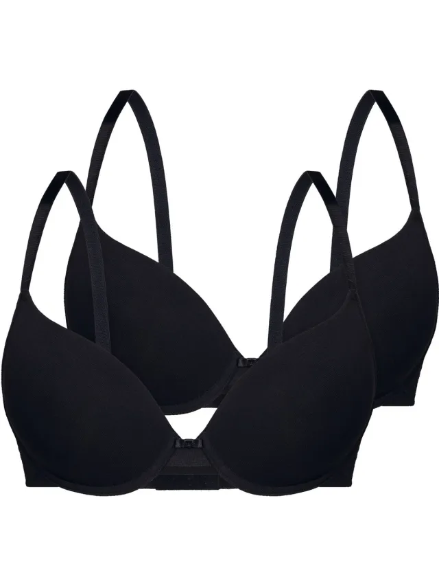 Sassa 2-pack gewatteerde bh DAILY LOVE zwart