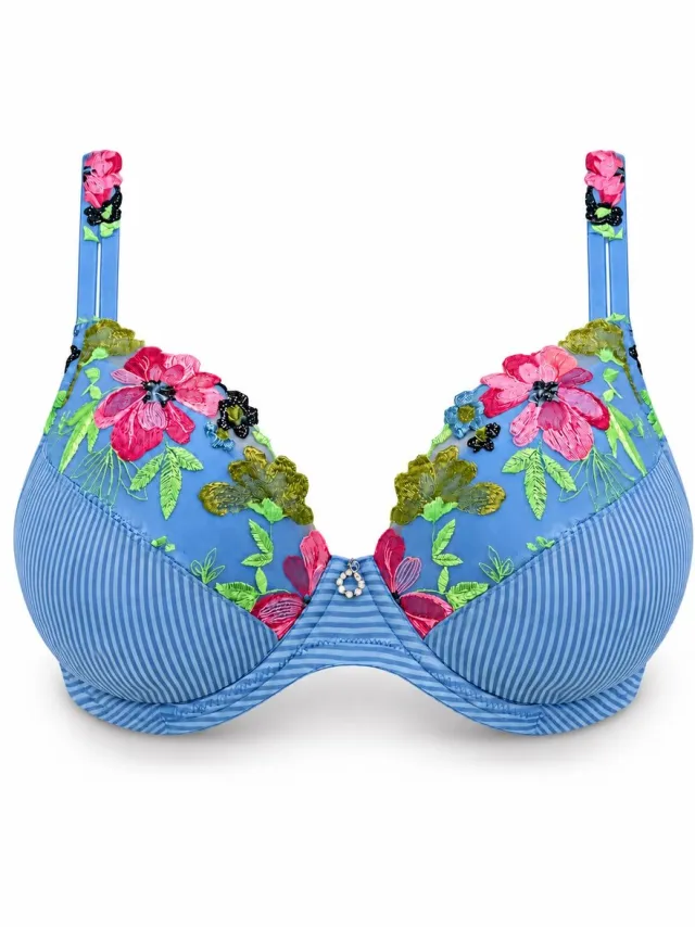 Marie Jo Odilly Push Up Bh 0102887 Santorini Blue - maat EU 75D / FR Blauw