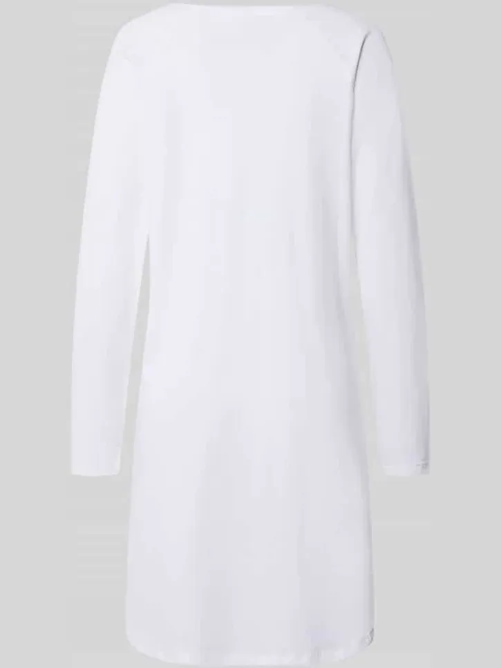 LOUIS & LOUISA Oversized nachthemd van puur katoen model 'Meine Auszeit' wit, foto 2