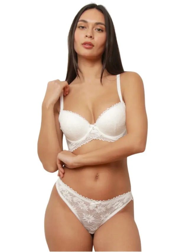 La Modeuse gewatteerde bh wit