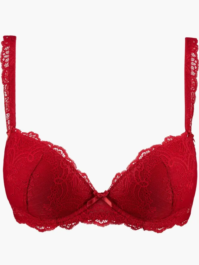Aubade Danse des Sens Push Up Bh OG08-N Irresistible Red - maat EU 75C / FR Rood