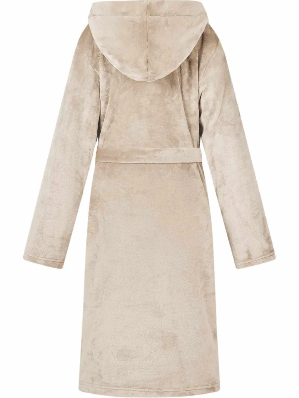 vidaXL Badjas Hoodie Beige S Flanel, foto 4