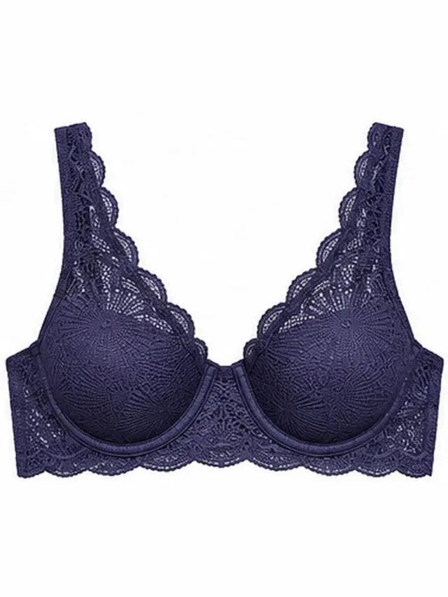 Esprit BH The Perfect Fit – Voorgevormde Kanten BH met Beugel – Donker Blauw–