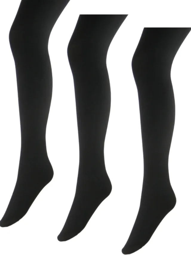 Marianne Opaque Dames Panty - 80 Denier - 3-Pack - Zwart