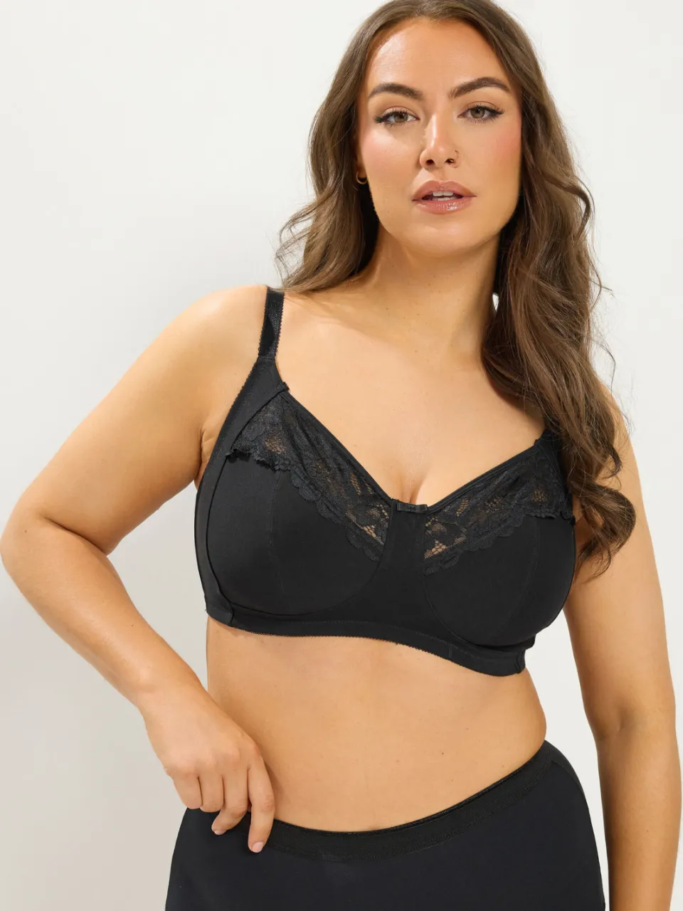 Yours Yourset Set Van 2 Witte Beha's Met Kanten Afwerkingsize White
