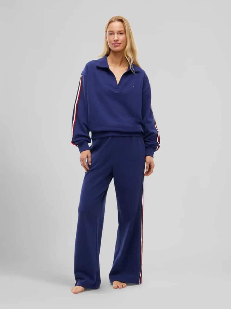 Tommy Hilfiger Regular fit lounge-top van puur katoen Blauw