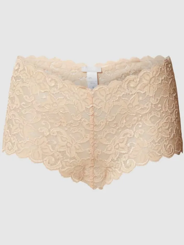 Hanro Onderbroek van kant, model 'Moments' beige, foto 2