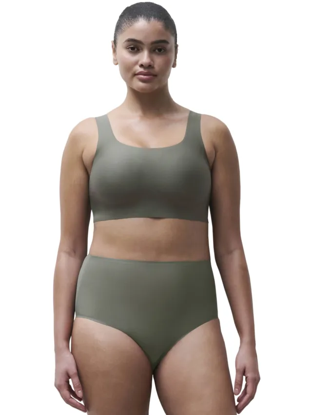 Chantelle Soft Stretch seamless one maxislip grijsgroen