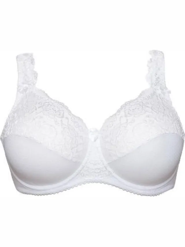 PLAISIR by Ulsoe Plaisir Beate beugel bh wit 95G -grote maten met draagcomfort