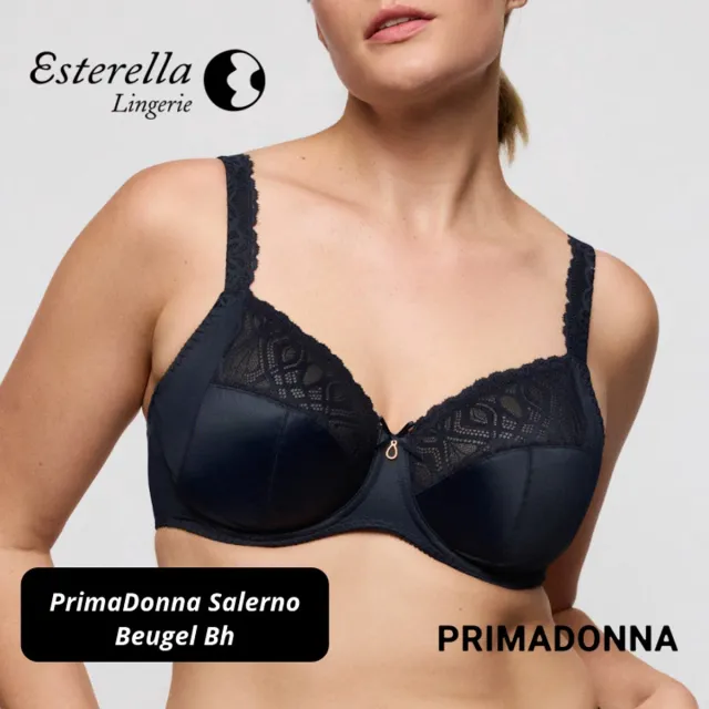 PrimaDonna Salerno Beugel Bh 0163530 Midnight Blue - maat EU 75F / FR Blauw