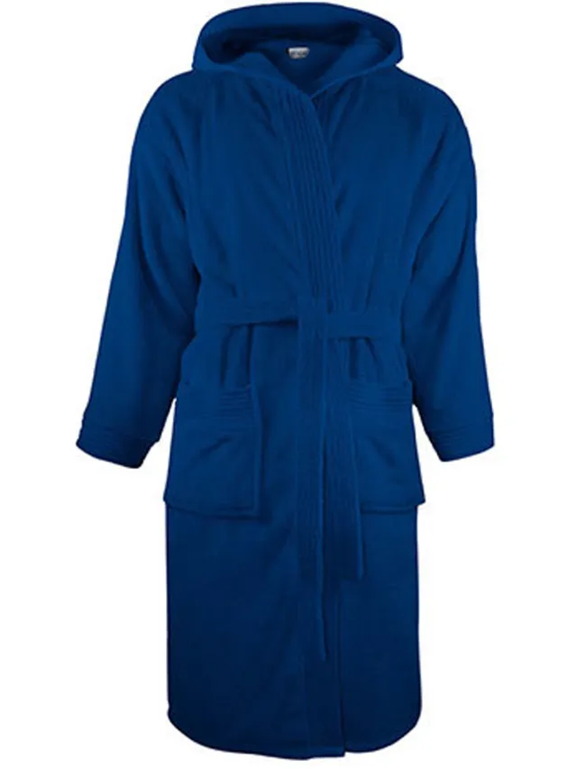 The One Towelling Kapjurk voor volwassenen (Marineblauw)
