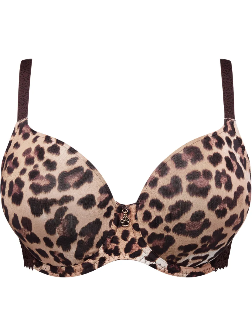 PrimaDonna Twist Giganni voorgevormde beugel-bh met panterprint - bruin/beige, foto 2