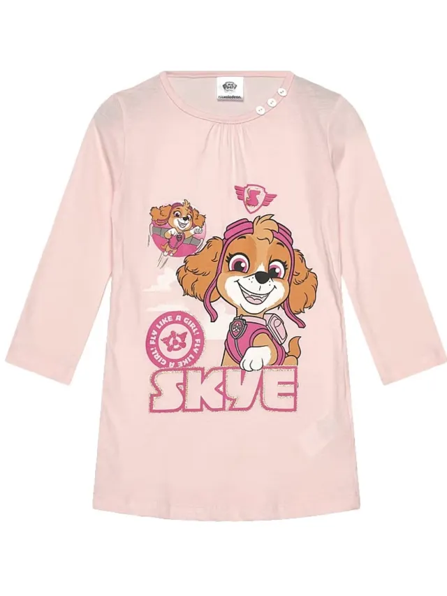 PAW Patrol Nachthemd - Skye - Lange Mouw - Katoen - Roze