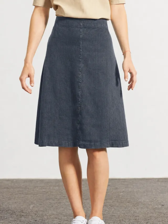 HempAge dames vegan Midirok Airy Donkergrijs
