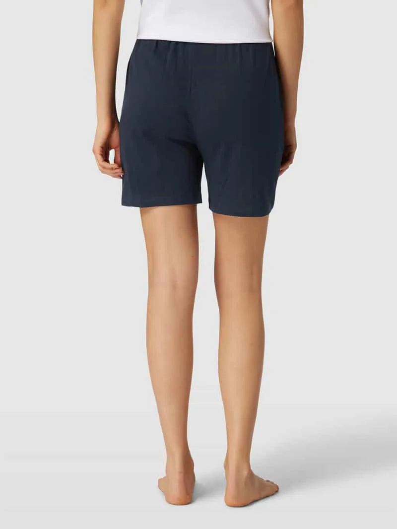 Schiesser Korte pyjamabroek met elastische band marineblauw, foto 3