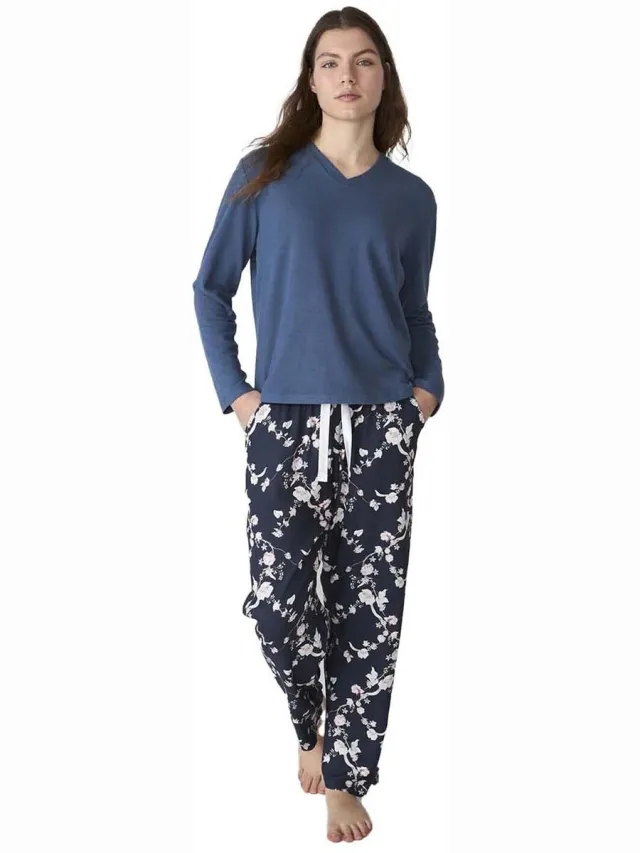 J&J Brothers JJBFP1101 pyjamaset blauw