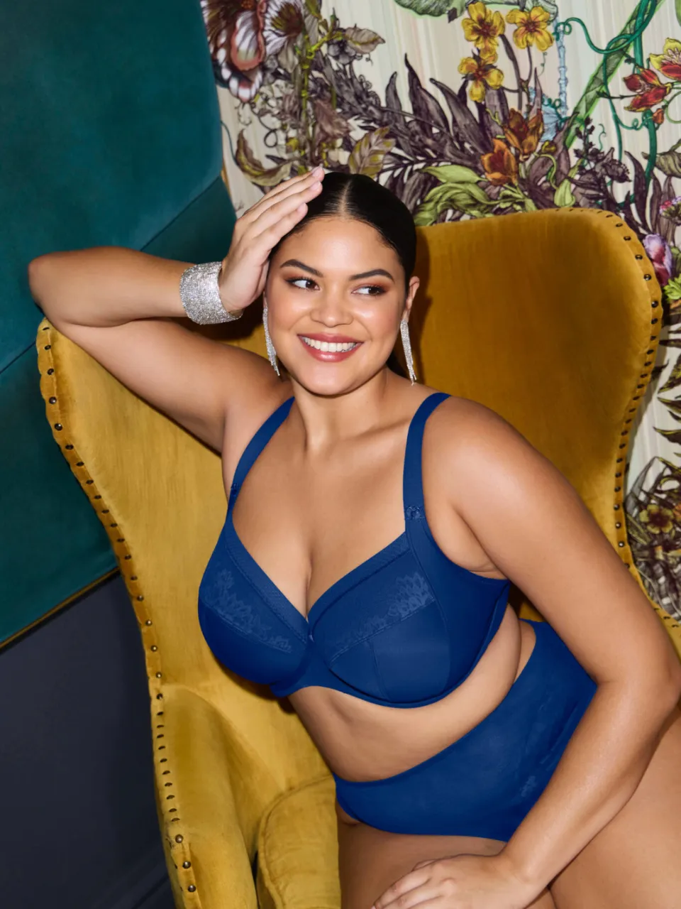 Elomi Nerina maxislip donkerblauw, foto 6