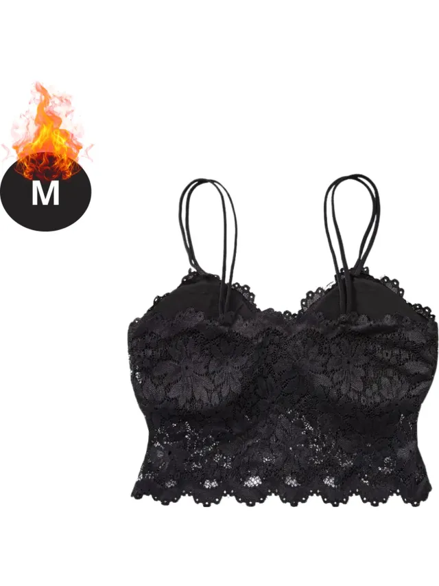 Bovista BH Zonder Beugel - Zonder Bandjes - Push-up Bh's - Comfort Beha - Comfortabel - Zwart