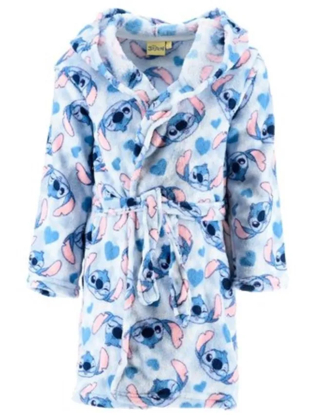Disney Stitch Badjas Blauw lichtblauw