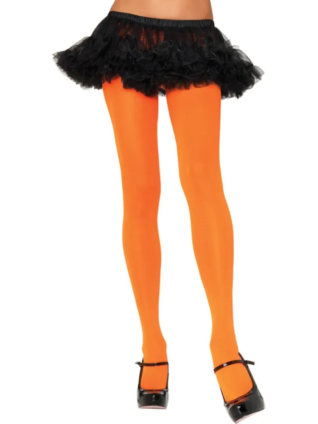 Leg Avenue Nylon opaque pantyhose ["Oranje"]