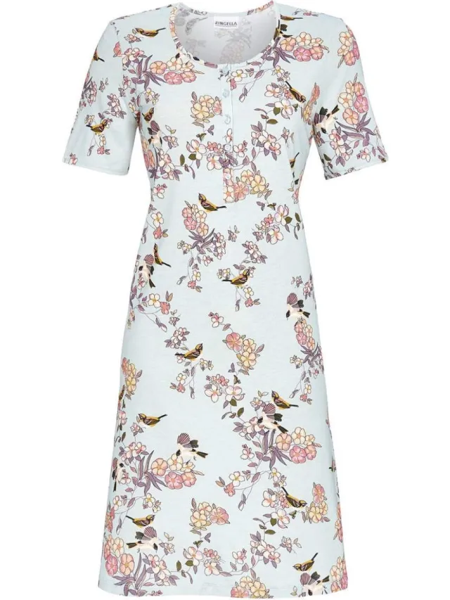 Ringella Flowers Birds – Nachtkleed – 5211037 – Powder Blue –