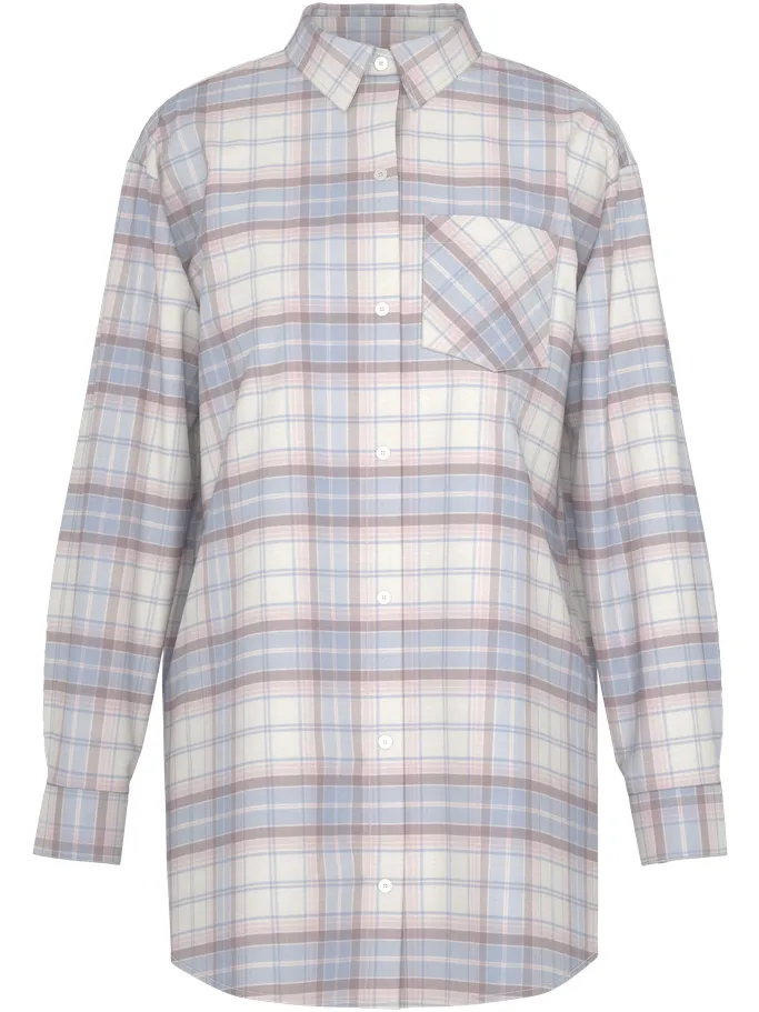 Mey Oversized nachthemd Serie Winter Sleep Powder Blue, foto 3