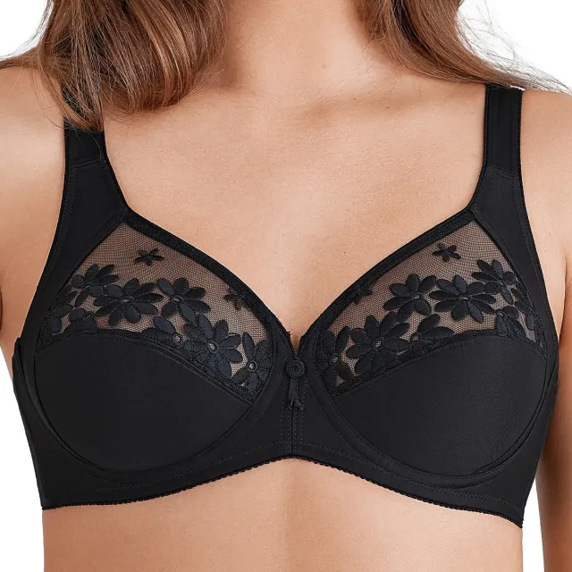 Felina beugel-bh Swiss Broderie zwart