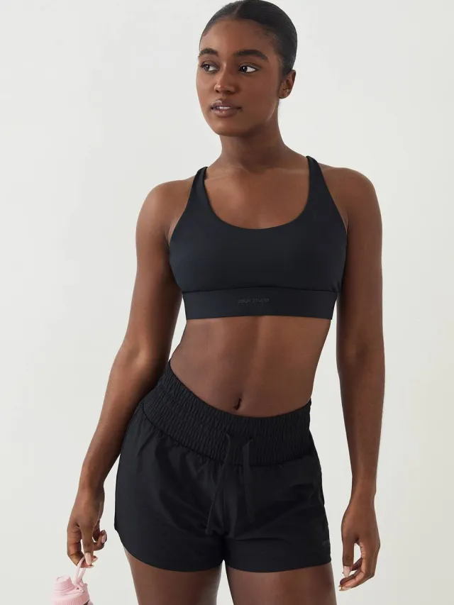 DSGN Studio Dames DSGN Studio Ultra Sculpt Cross Back Sportbeha Zwart