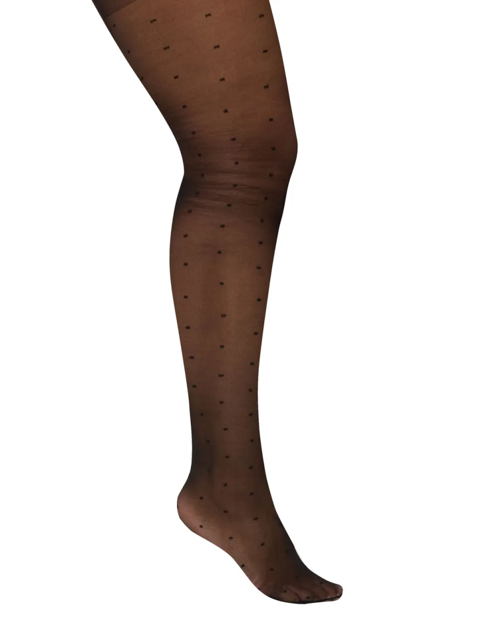 Yours Zwarte Panty Met Stippenprintsize 56-60, foto 2