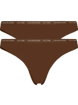 Calvin Klein One Cotton Stretch Plus string bruin Beige,Bruin