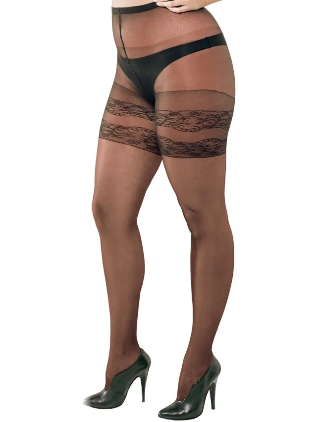 Trasparenze Transparenze Pantyhose 20 Denier Curvy Margherita - Fashion Wear - Vrouwen Zwart