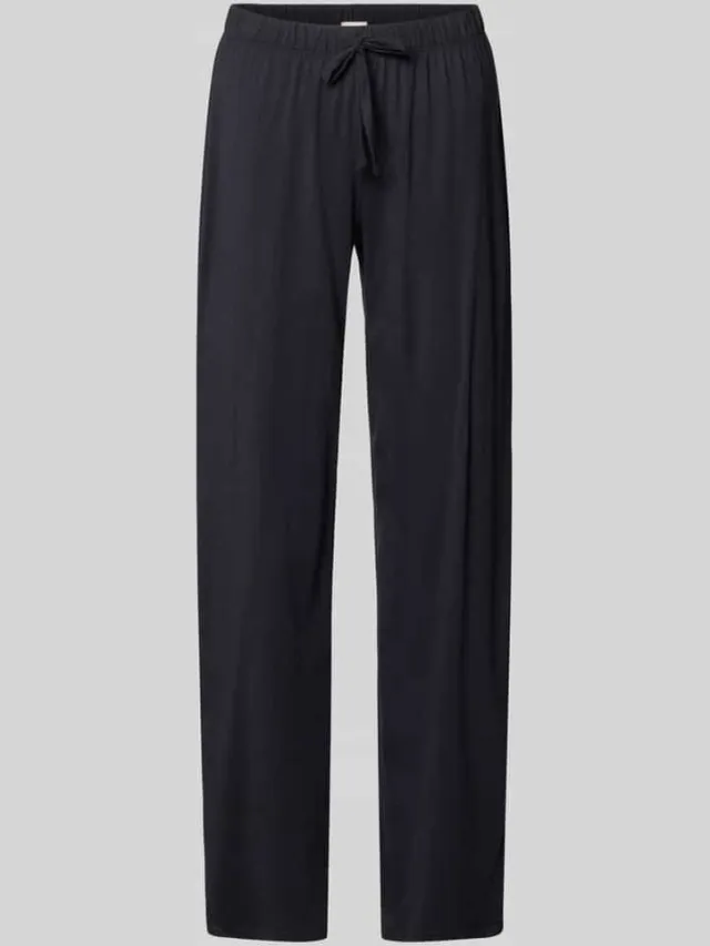 Hanro pyjamabroek met elastisch band Zwart